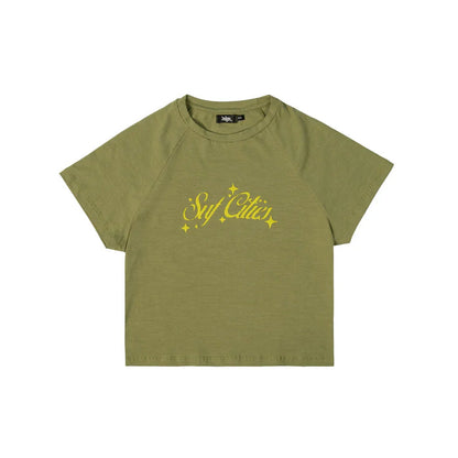 BABY TEE SUF CITIES MILITARY GREEN - Four Street