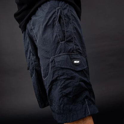 Backstitch Shorts Black - Four Street