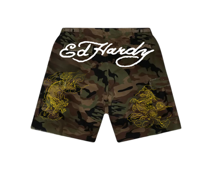 Bermuda Camuflada "Dragon" Ed Hardy x Matuê