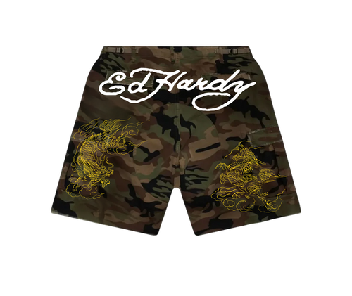 Bermuda Camuflada "Dragon" Ed Hardy x Matuê