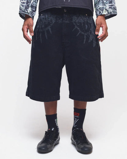 BERMUDA JEANS CURVALÍNEA CINTO TRIBAL - Four Street