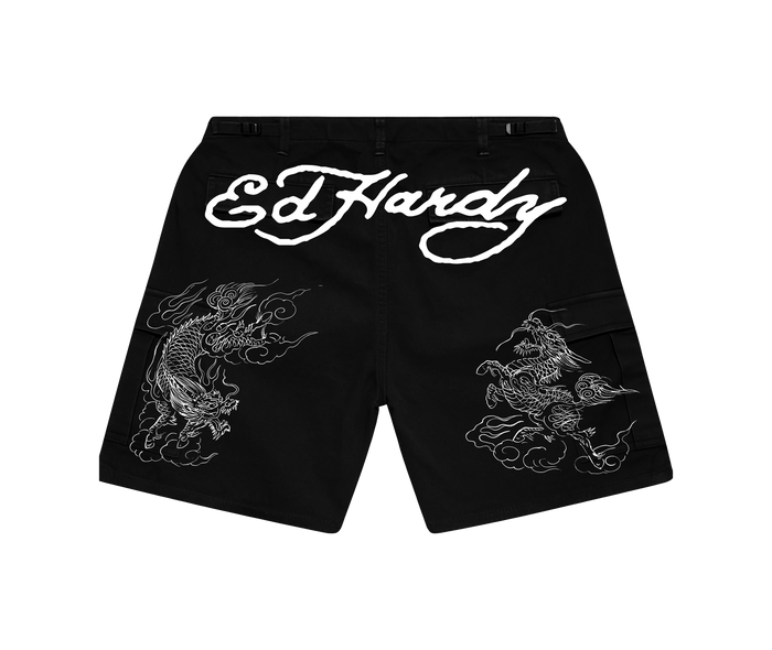 Bermuda Preta "Dragon" Ed Hardy x Matuê