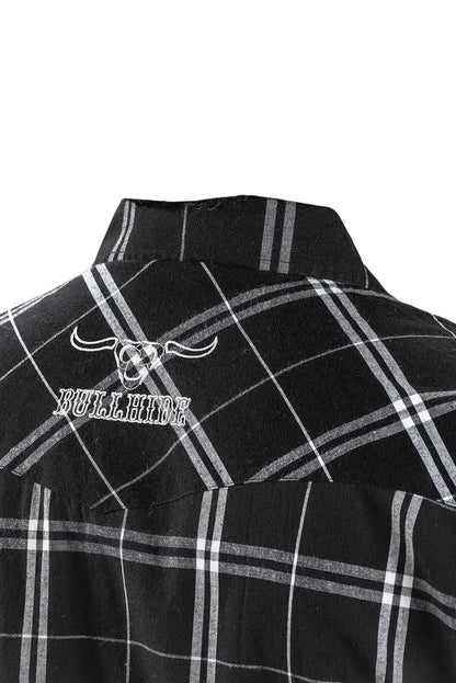 Bullhide Black Plaid - Mens Western Shirt - Hatcountry