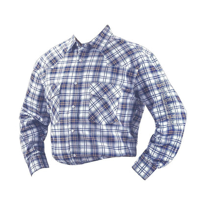 Bullhide Blue Plaid - Mens Western Shirt - Hatcountry