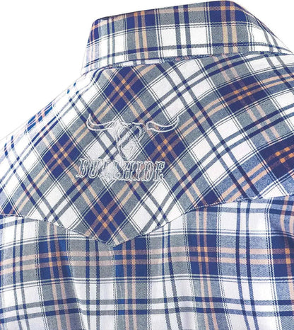 Bullhide Blue Plaid - Mens Western Shirt - Hatcountry
