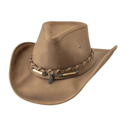 Bullhide Briscoe - Leather Cowboy Hat - Hatcountry