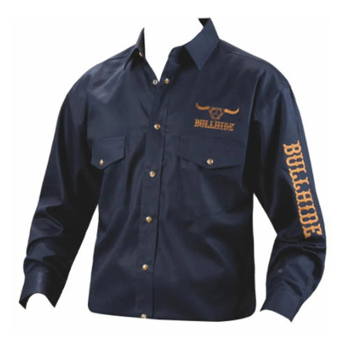 Bullhide Western Shirt ( Navy ) - Men's Western Shirt - Hatcountry