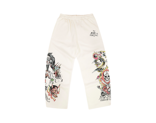 Calça Moletom Off White "Fortal" Ed Hardy x Matuê