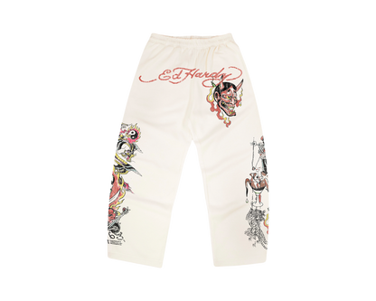 Calça Moletom Off White "Fortal" Ed Hardy x Matuê