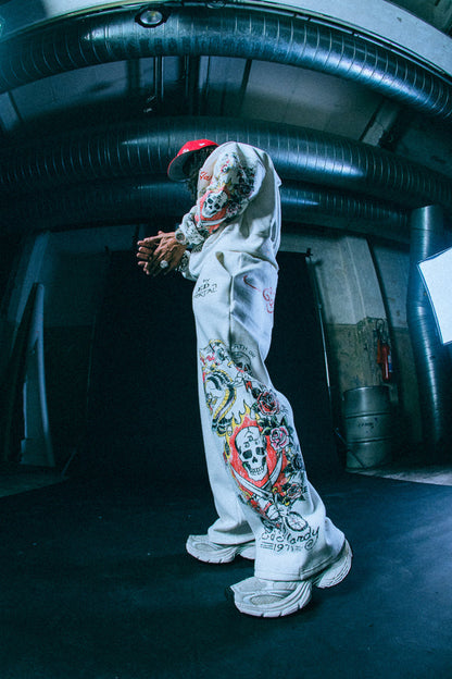 Calça Moletom Off White "Fortal" Ed Hardy x Matuê