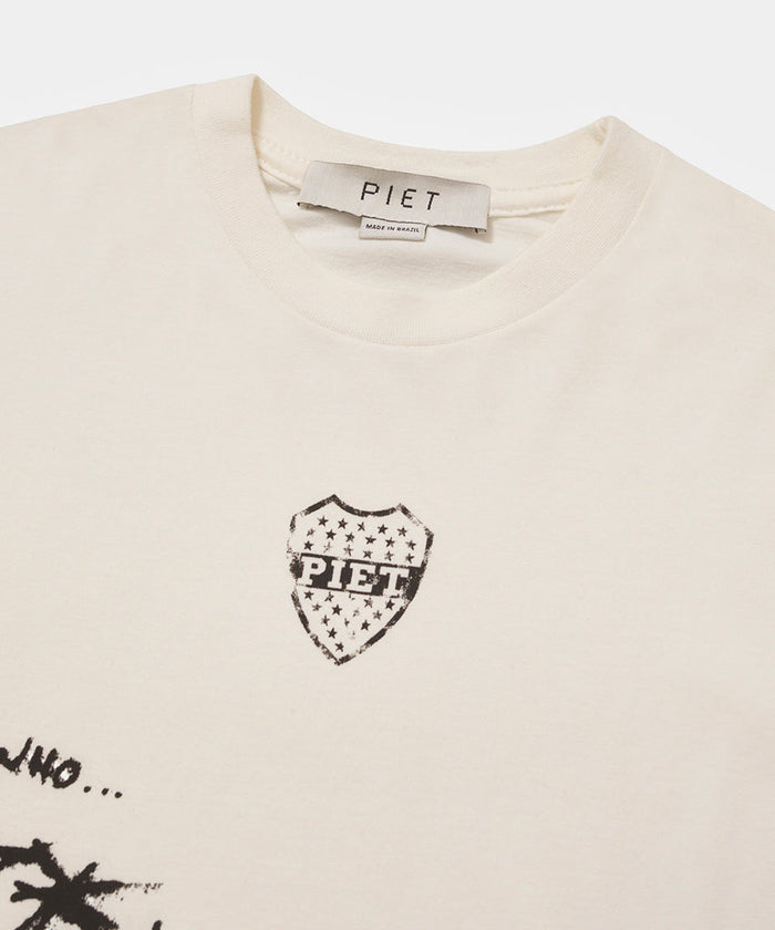 Camiseta Autograph Raw Edge - Bone White