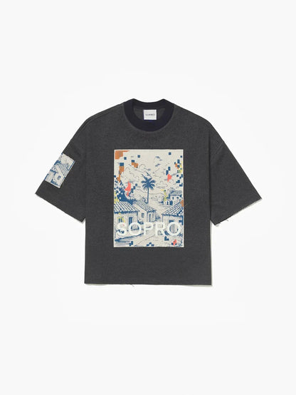 Camiseta Boxy Casitas