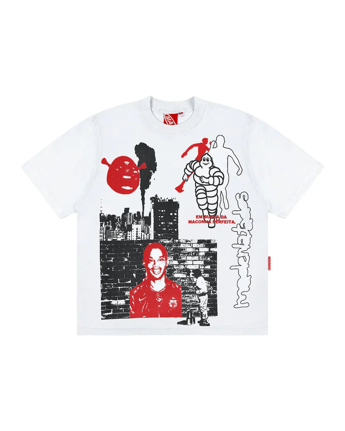 CAMISETA CIDADE MALUCA OFF WHITE - Four Street
