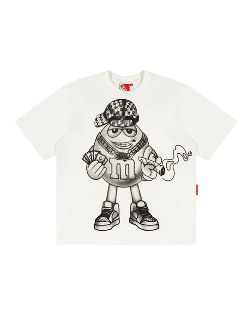 CAMISETA FUMANDO AQUELE QUE DEIXOU A MAD, ENLATADA OFF WHITE - Four Street