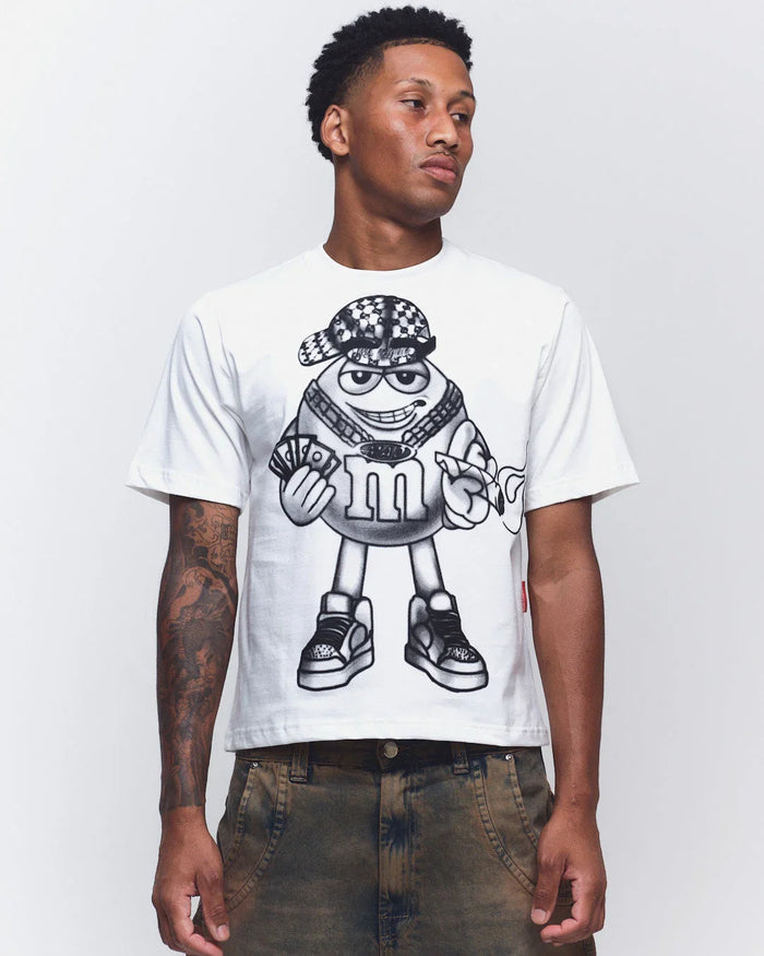 CAMISETA FUMANDO AQUELE QUE DEIXOU A MAD, ENLATADA OFF WHITE - Four Street