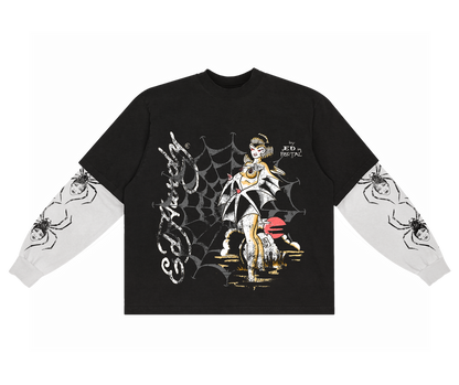 Camiseta Manga Longa Masculino "Tarantula" Ed Hardy x Matuê