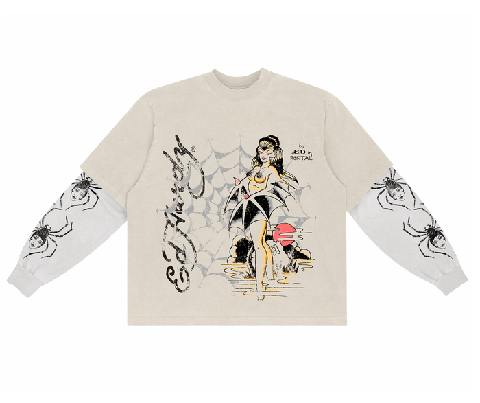 Camiseta Manga Longa Masculino "Tarantula" Ed Hardy x Matuê