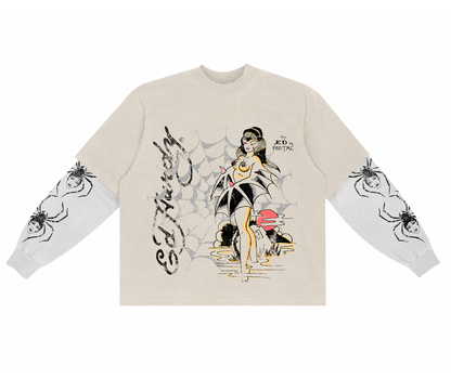 Camiseta Manga Longa Masculino "Tarantula" Ed Hardy x Matuê
