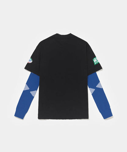 Camiseta Manga Longa Piet F.C - Vintage Blue