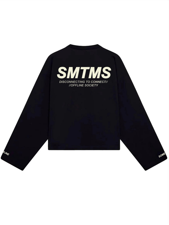 Camiseta Manga Longa SMTMS Preta - Four Street