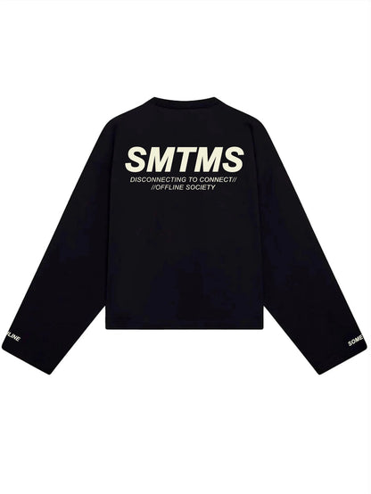 Camiseta Manga Longa SMTMS Preta - Four Street