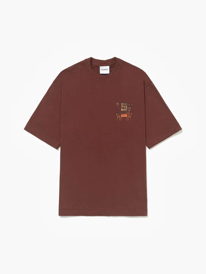 Camiseta Over Cena em Ladrilho