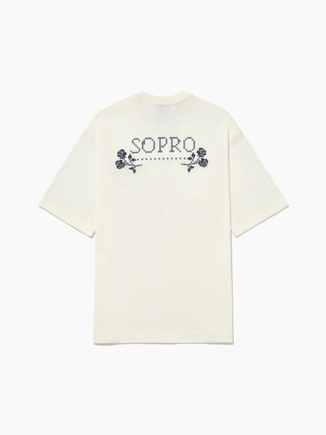 Camiseta Over Flores de Casa