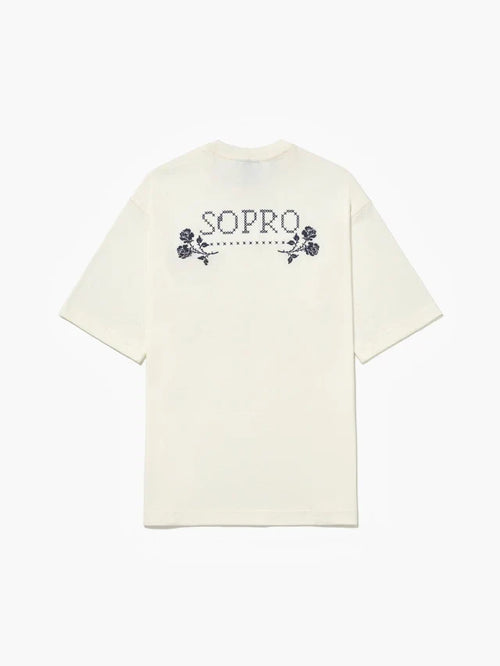 Camiseta Over Flores de Casa