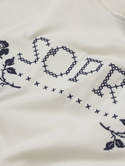 Camiseta Over Flores de Casa