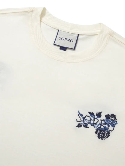 Camiseta Over Flores de Casa