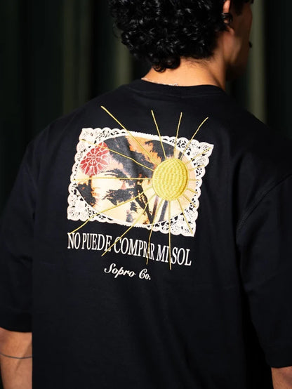 Camiseta Over Retrato de Sol