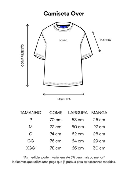 Camiseta Over Retrato de Sol