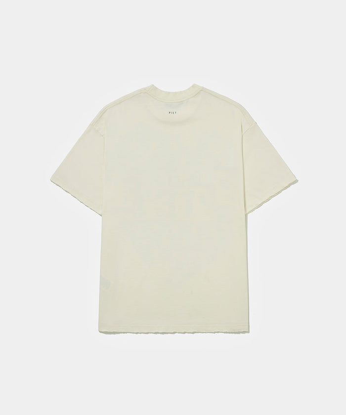 Camiseta PIET Emblem - Bone White