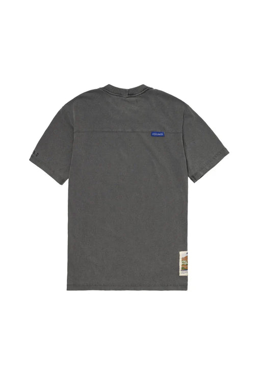 Camiseta Slim Cinza Estonado