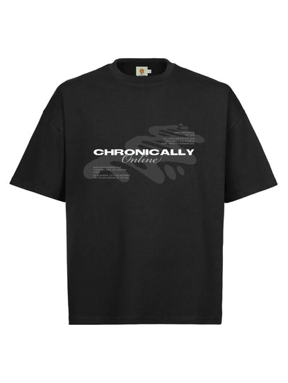 Camiseta Boxy Chronically Online - Four Street
