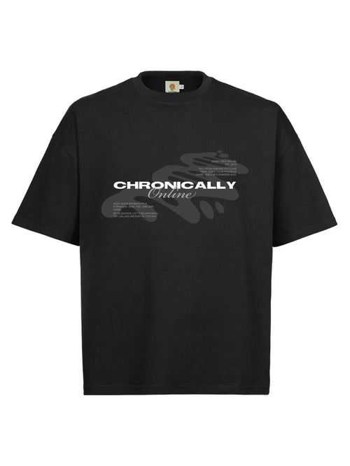 Camiseta Boxy Chronically Online - Four Street