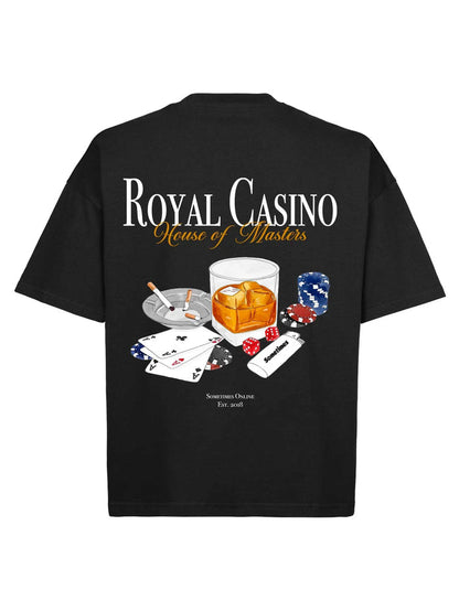 Camiseta Boxy Royal Casino Preta - Four Street