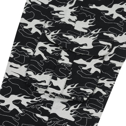 Camo Jacquard Cargo Pants - Four Street