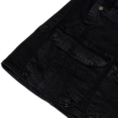 CARGO SKIRT 4SUF BLACK