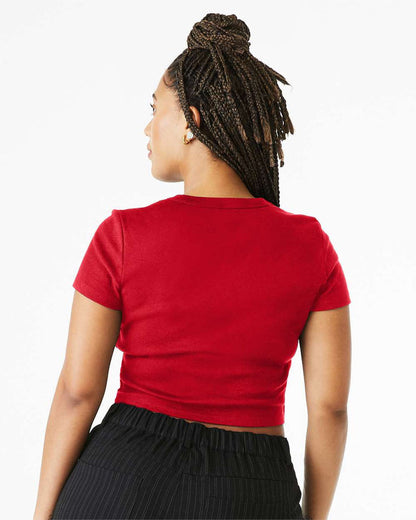 Chi Omega Cropped Baby Rib Tee - XO