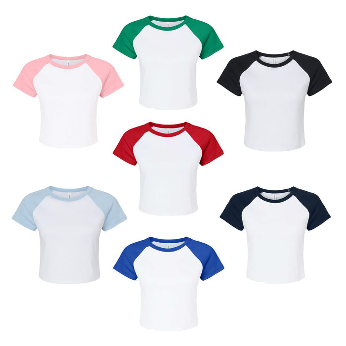 Chi Omega Short Sleeve Crop Raglan
