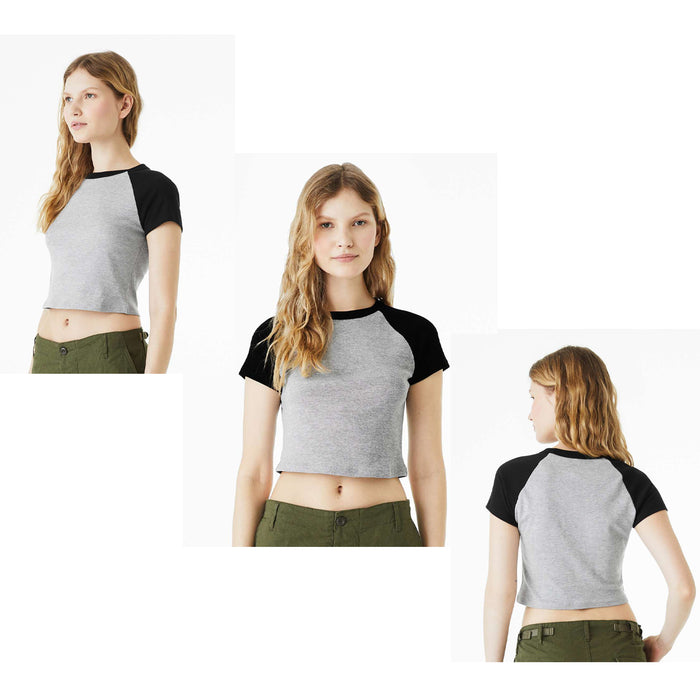 Chi Omega Short Sleeve Crop Raglan