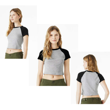 Chi Omega Short Sleeve Crop Raglan