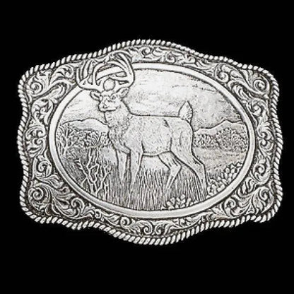 Crumrine Deer Hunter - Belt Buckle - Hatcountry