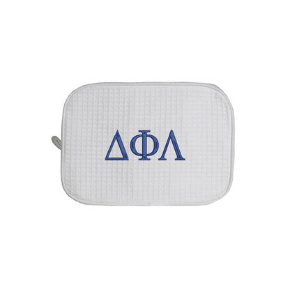 Delta Phi Lambda Waffle Weave Cosmetic Bag