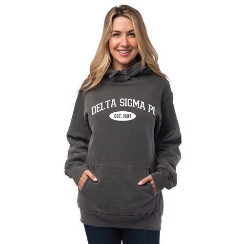 Delta Sigma Pi Hooded Pullover Vintage Sweatshirt
