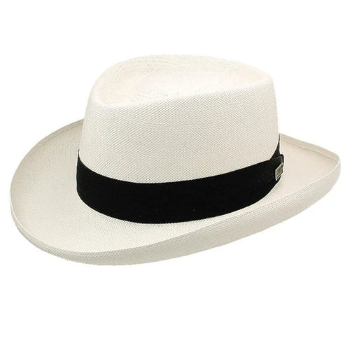 Dobbs Basino - Panama Straw Gambler Hat - Hatcountry