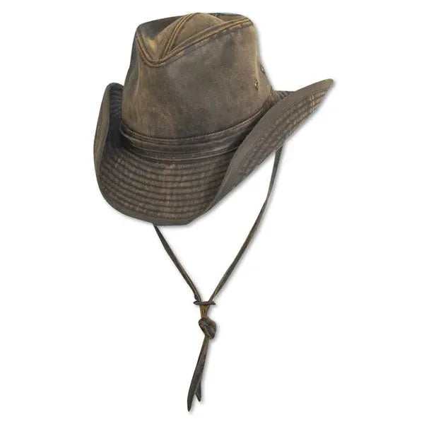 Dorfman Pacific Atlantic - Shapeable Oilskin Outdoorsman Hat - Hatcountry