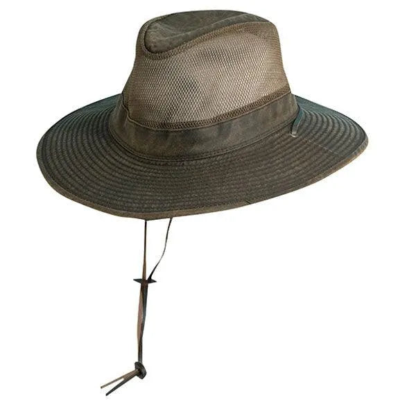 Dorfman Pacific Dickinson - Oilskin Outdoorsman Hat - Hatcountry