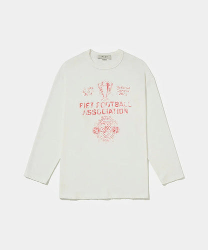 Football Association Long Sleeve T-shirt Bone White - Four Street